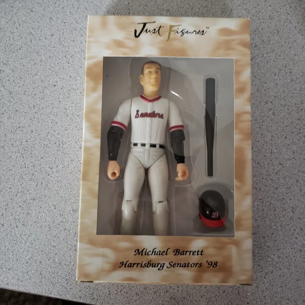 (5/$20) Michael Barrett Harrisburg Senators 98 Baseball - Picture 6 of 7